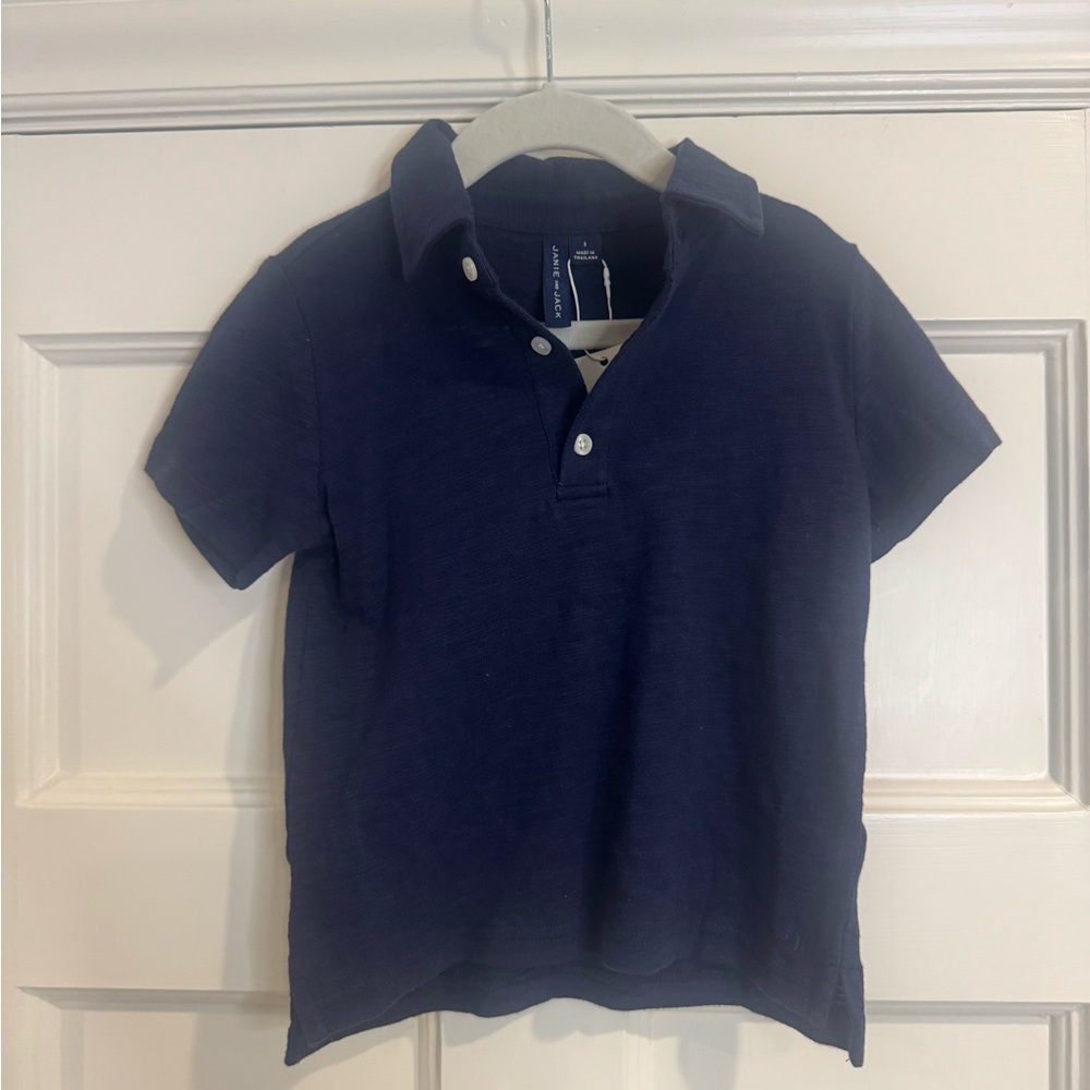 Janie and Jack Deep Blue Kids Polo